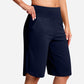 Shorts de Yoga de Cintura Alta con Bolsillos para Mujer