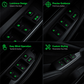 Car Window Switch Luminous Button Sticker
