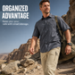 Camisa de manga corta para hombre, ideal para senderismo al aire libre