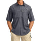 Camisa de manga corta para hombre, ideal para senderismo al aire libre