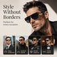Gafas de sol estilo aviador retro, cuadradas y con doble puente