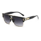 Gafas de sol estilo aviador retro, cuadradas y con doble puente