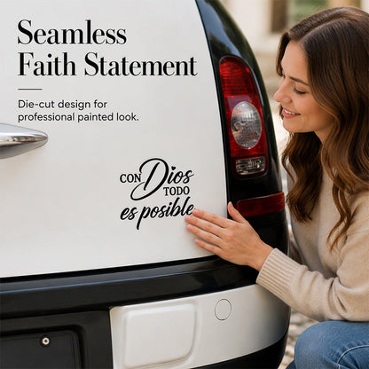 🔥Compra 1 y llévate 1 GRATIS🎁Sticker de frase inspiradora para auto