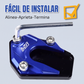 Almohadilla de extensión para caballete lateral de motocicleta