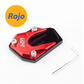 Almohadilla de extensión para caballete lateral de motocicleta