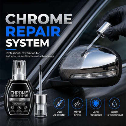 ✨Kit restaurador de cromo – brillo metálico instantáneo, protección duradera. Pule y protege todo tipo de metales! 🛡️🚗