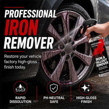 Espray de acción rápida para eliminar manchas de hierro y residuos de lluvia en el auto