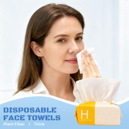 Toallas faciales desechables gruesas, suaves y resistentes