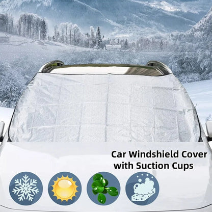 📢❄️¡Rebajas de invierno!⛄️ Protector para parabrisas apto para todas las estaciones: protege contra el sol, la escarcha y la nieve. Fácil de colocar y guardar 🚗✨