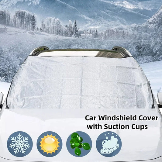📢❄️¡Rebajas de invierno!⛄️ Protector para parabrisas apto para todas las estaciones: protege contra el sol, la escarcha y la nieve. Fácil de colocar y guardar 🚗✨