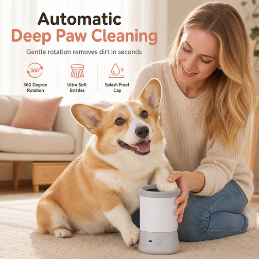 Limpiador eléctrico automático de patas para perros y gatos