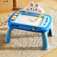 🎨 50% dto. Pizarra magnética infantil con patas desmontables – superficie borrable de 4 colores, lápiz con cordón y 4 sellos. ¡Dibuja, borra y vuelve a empezar sin tiza ni polvo! ✨🖍️