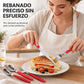 Juego de Cubiertos de Acero Inoxidable de 24 Piezas con Mangos Ergonómicos a Juego