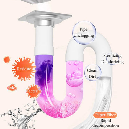 Polvo Desatascador y Limpiador Multiusos Potente para Tuberías