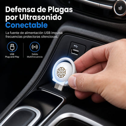 Repelente ultrasónico de plagas portátil por USB