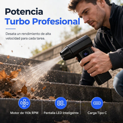 Ventilador turbo inalámbrico mini portátil de alta velocidad