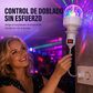 Luz de escenario de bola mágica de cristal giratorio LED RGB