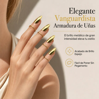Anillo de punta de dedo de metal, accesorio de joyería de moda