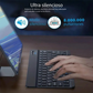 Set de teclado y ratón inalámbricos Bluetooth silenciosos