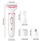 Afeitadora eléctrica 4 en 1 para mujer y kit de cuidado personal