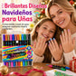 Paquete de 12 marcadores de brillo de doble punta y resaltadores, 24 colores, bolígrafos de punta de pincel suave de doble extremo para dibujo artístico de estudiantes