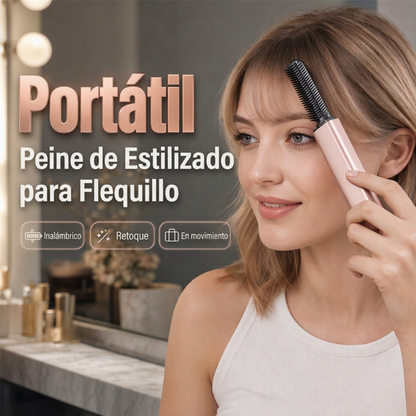 🥳OFERTA CALIENTE 2026🥳💞¡MÁS DE 50K VENDIDOS! 💇✨ ¡50% DE DESCUENTO! Peine alisador de pelo inalámbrico portátil: se calienta en 3 segundos, alisa flequillo y cabellos rebeldes en cualquier lugar. ¡Peinado rápido y ordenado sobre la marcha! 🛡️✅