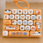 Lindo teclado botón llavero Fidget juguete