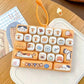 Lindo teclado botón llavero Fidget juguete