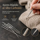 25 Piezas Agujas de Coser Manual con Cabeza Moleteado para Dobladillo y Envoltura de Hilo