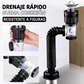 Desagüe Flexible Lavabo - Bloqueador Olores, Incluye Manguera Ajustable y Guantes
