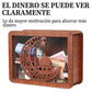 Hucha de madera con bolígrafo marcador
