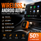 🚗✨Adaptador inalámbrico para auto: Plug & Play, estable y rápido