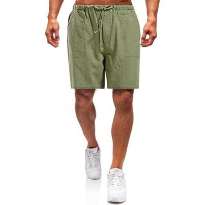 Pantalones cortos sueltos de lino para hombre - COMPRA 2 ENVÍO GRATIS