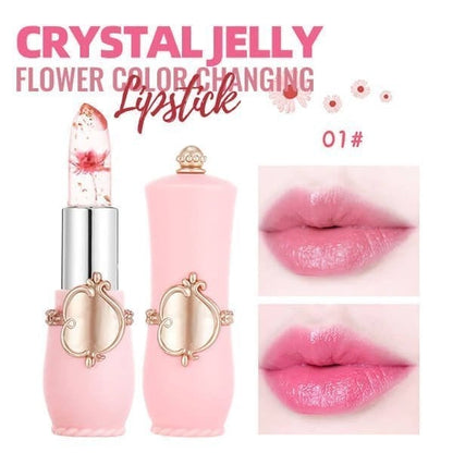 Pintalabios que Cambia de Color Crystal Jelly Flower