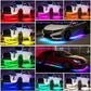 2023 Coche Chasis Flexible RGB Impermeable LED Tira de Luces (4PCS)