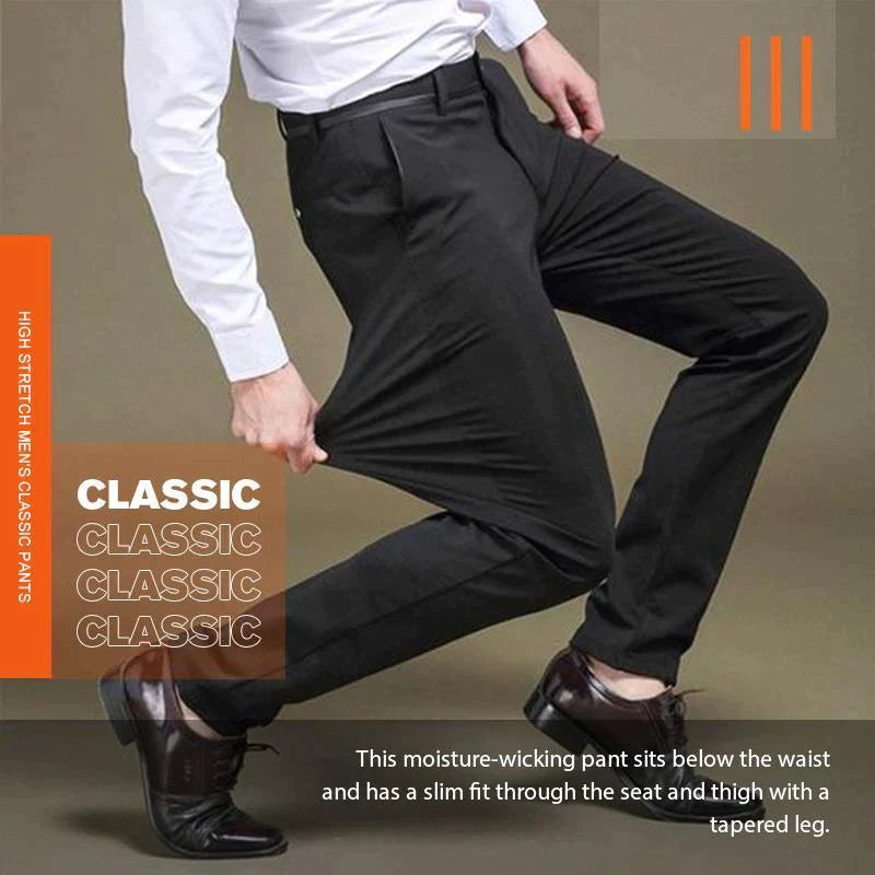 Pantalones clásicos de tiro alto para hombre – sydneytag